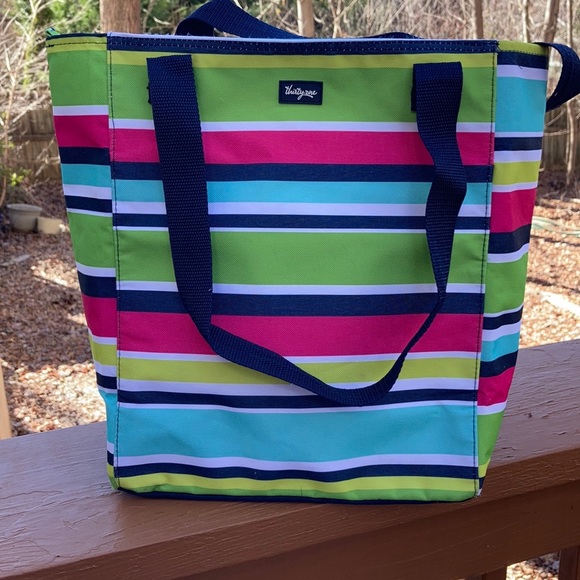 thirty-one Handbags - Thirty one striped tote bag
